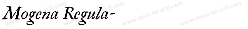 Mogena Regula字体转换